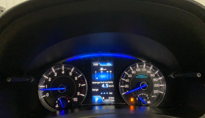 2021 Maruti Ciaz ALPHA  AT 1.5 SHVS PETROL, Petrol, Automatic, 1,43,468 km, Odometer Image