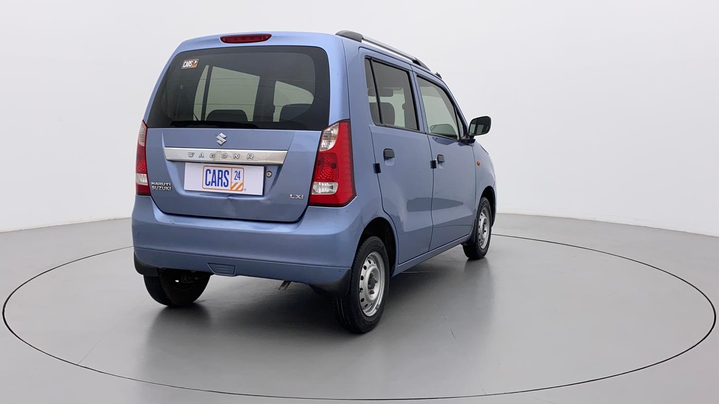 2011 Maruti Wagon R 1.0 LXI, Petrol, Manual, 85,813 km, Right Back Diagonal