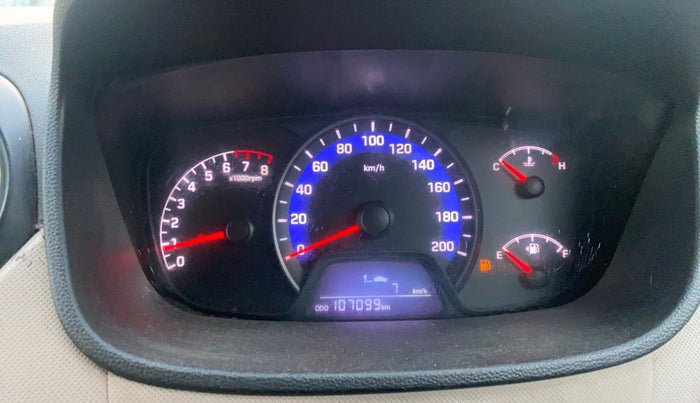 2015 Hyundai Xcent S (O) 1.2, Petrol, Manual, 1,07,085 km, Odometer Image