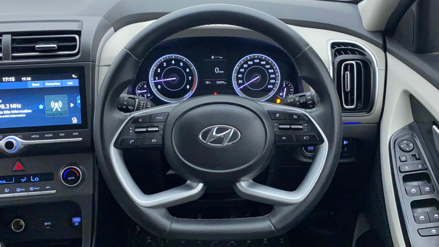 2020 Hyundai Creta SX 1.5 PETROL, Petrol, Manual, 30,359 km, Steering Wheel Close Up