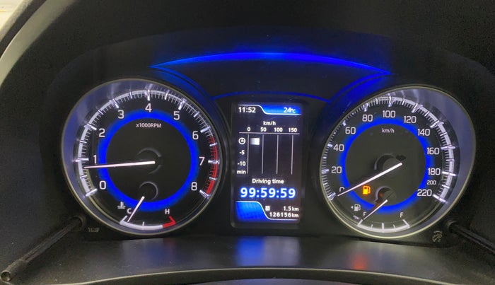 2020 Maruti Baleno ALPHA PETROL 1.2, Petrol, Manual, 1,26,156 km, Odometer Image
