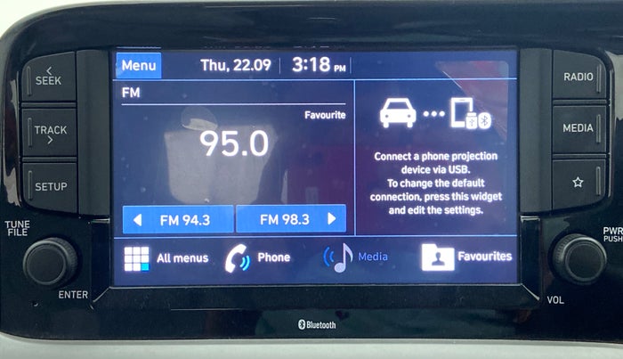 2021 Hyundai GRAND I10 NIOS SPORTZ PETROL, Petrol, Manual, 4,534 km, Infotainment System