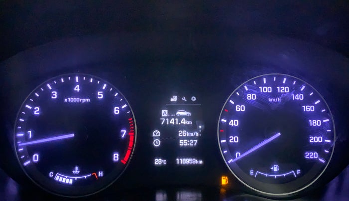 2015 Hyundai Elite i20 ASTA 1.2, Petrol, Manual, 1,19,284 km, Odometer Image