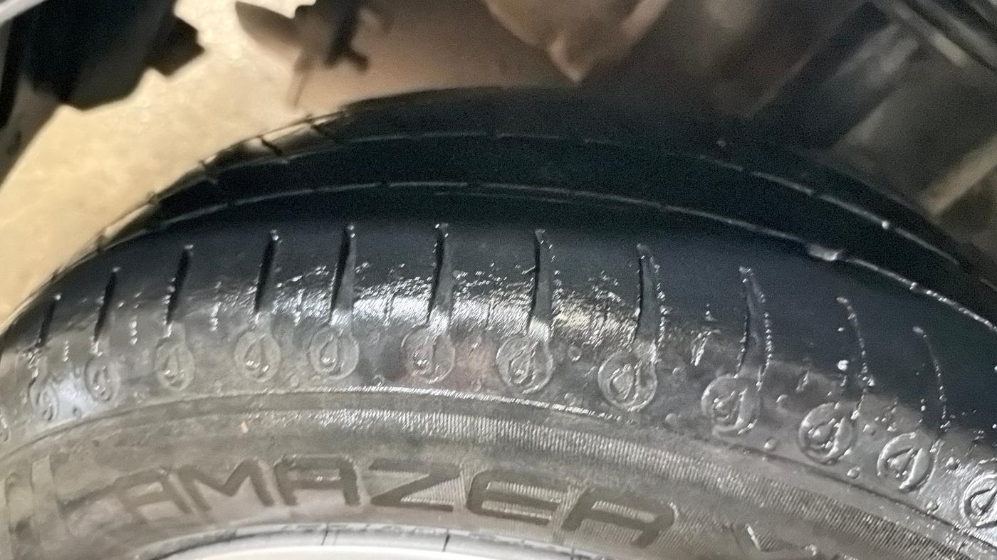 2023 Tata Tiago XM CNG, CNG, Manual, 52,858 km, Right Rear Tyre Tread