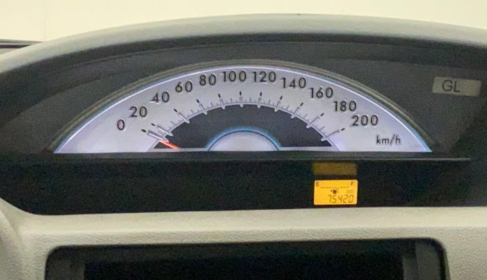 2011 Toyota Etios Liva G, Petrol, Manual, 75,554 km, Odometer Image