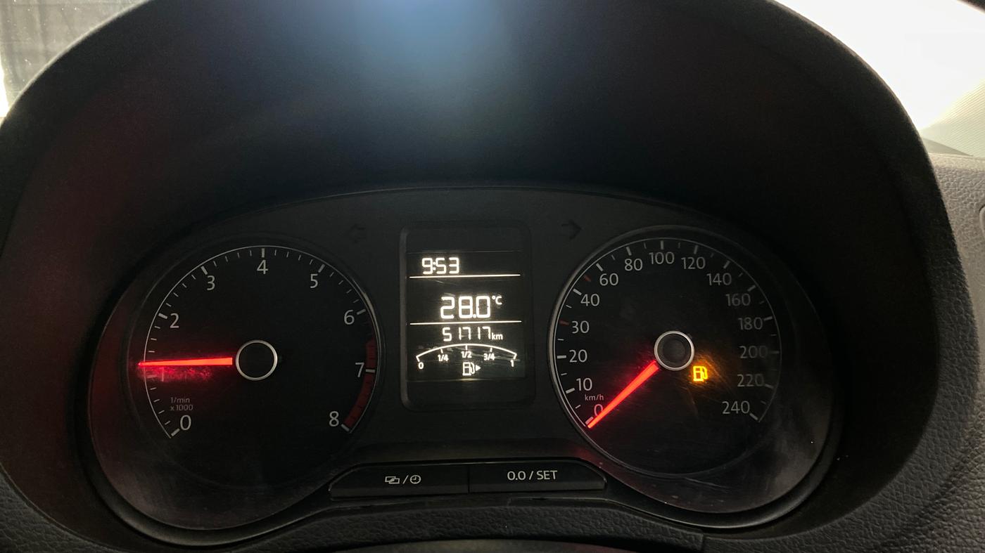 2019 Volkswagen Polo TRENDLINE 1.0L, Petrol, Manual, 51,717 km, Odometer Image