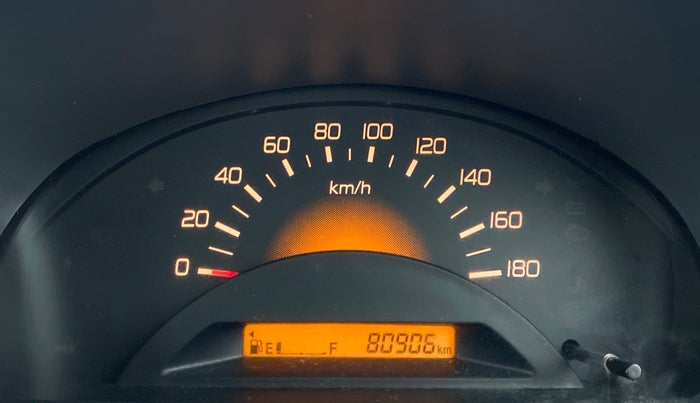 2011 Maruti Wagon R 1.0 LXI, Petrol, Manual, 80,981 km, Odometer Image