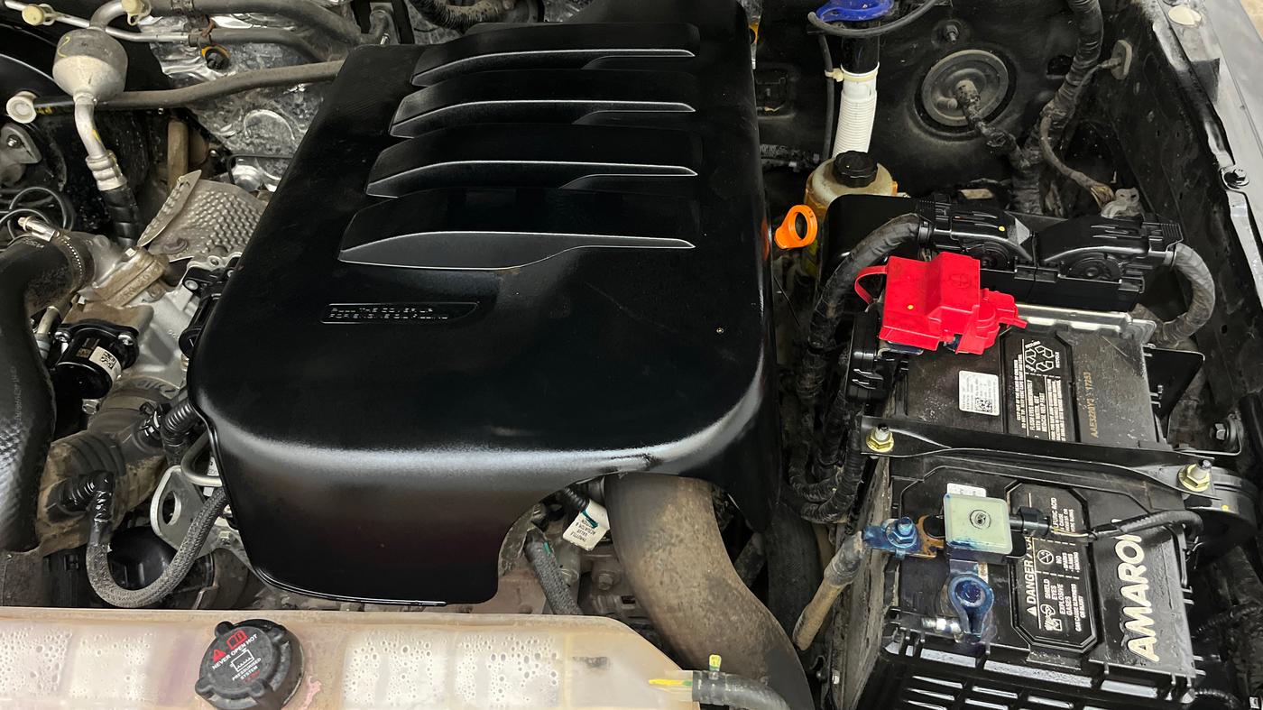 2024 Mahindra Thar LX P 2WD AT HT, Petrol, Automatic, 18,101 km, Engine View - Left