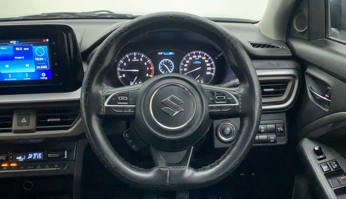 2022 Maruti BREZZA ZXI SMART HYBRID DUAL TONE, Petrol, Manual, 9,574 km, Steering Wheel Close Up