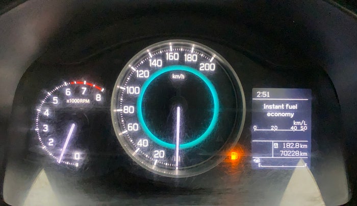 2017 Maruti IGNIS ZETA 1.2, Petrol, Manual, 70,228 km, Odometer Image