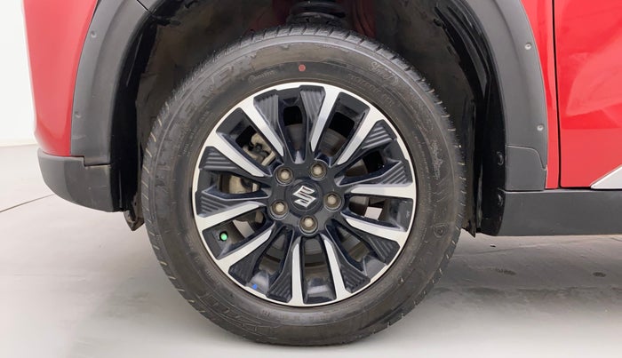 2020 Maruti Vitara Brezza ZXI PLUS AT DUAL TONE SHVS, Petrol, Automatic, 48,436 km, Left Front Wheel