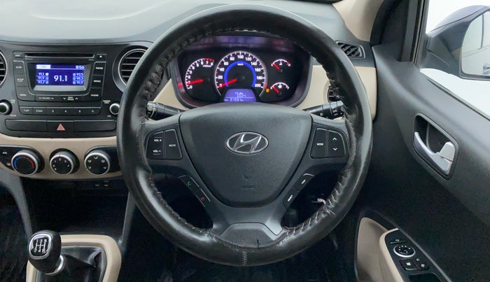 2016 Hyundai Grand i10 SPORTZ 1.2 KAPPA VTVT, Petrol, Manual, 21,686 km, Steering Wheel Close Up