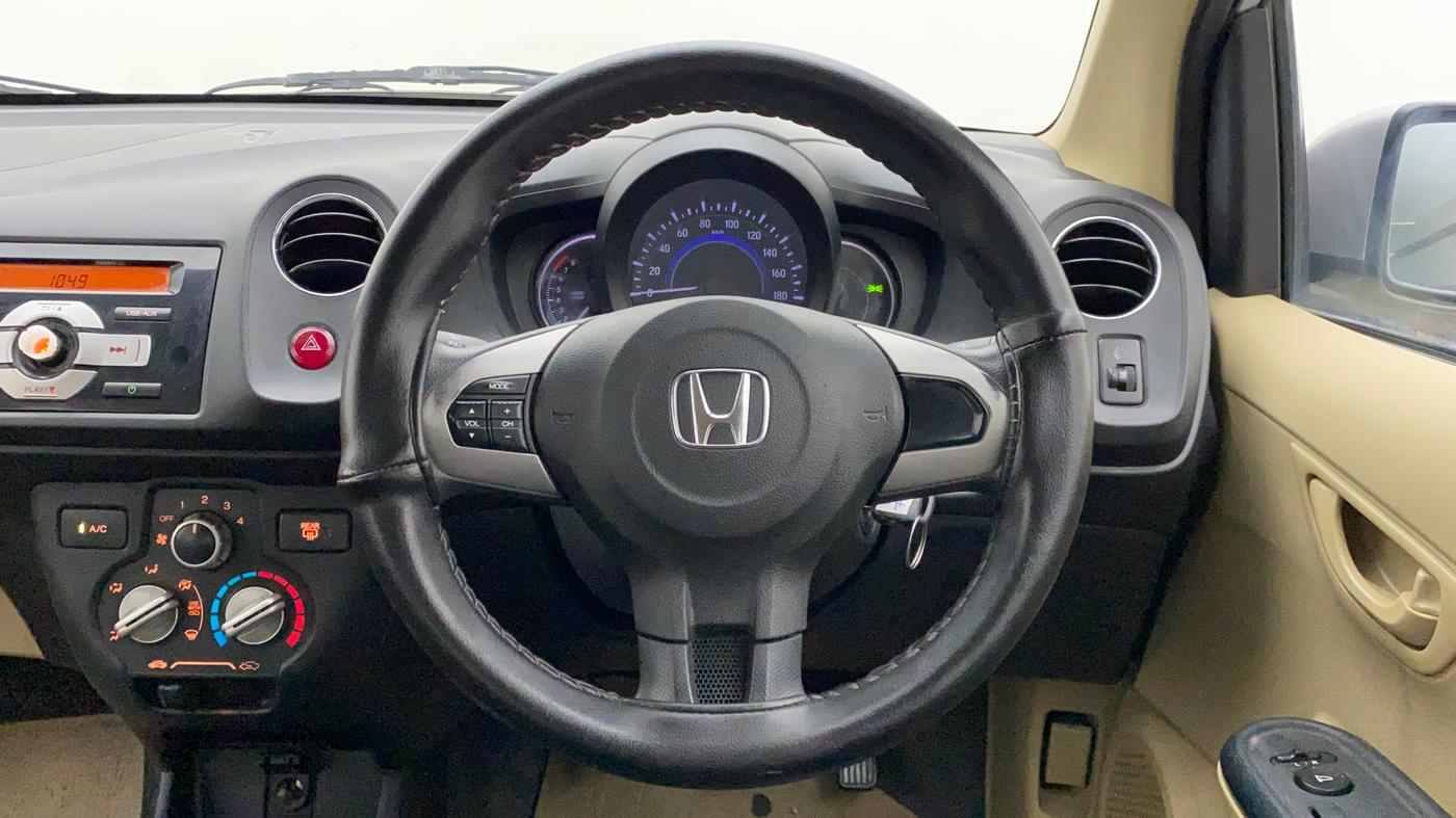 2016 Honda Brio S MT, Petrol, Manual, 53,999 km, Steering Wheel Close Up