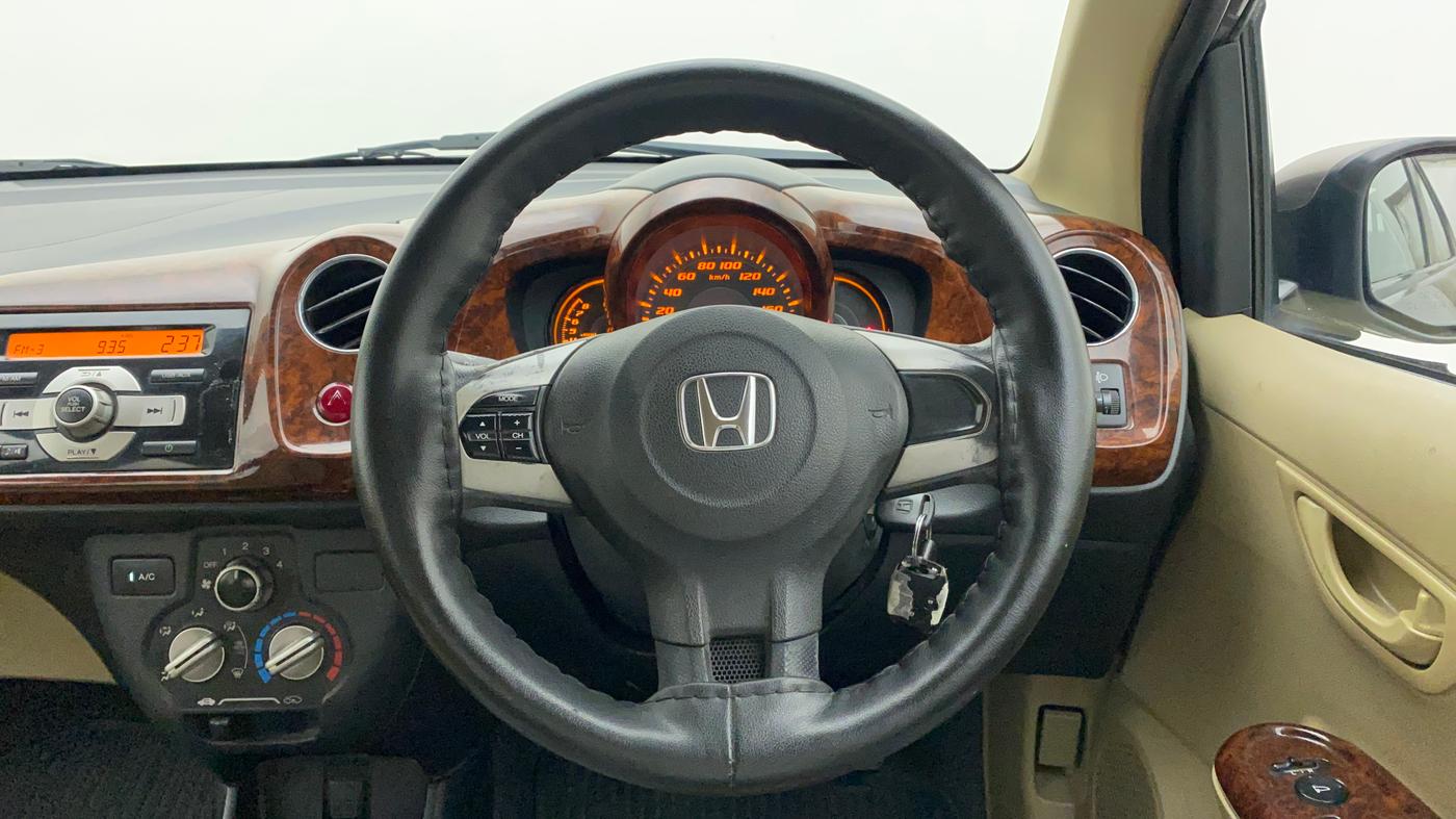 2014 Honda Amaze 1.2L I-VTEC S, Petrol, Manual, 85,672 km, Steering Wheel Close Up