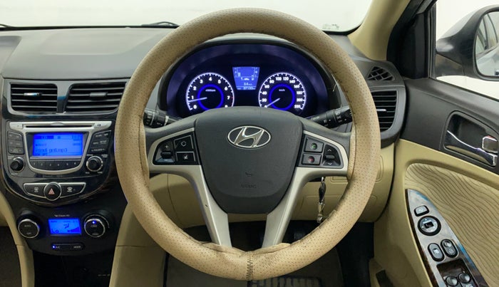 2013 Hyundai Verna FLUIDIC 1.6 VTVT SX, Petrol, Manual, 37,506 km, Steering Wheel Close Up