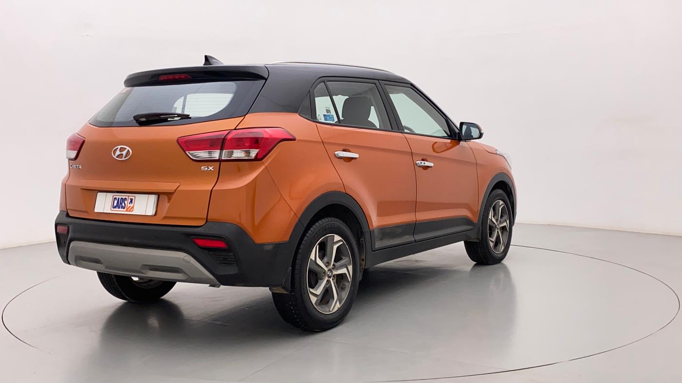 2018 Hyundai Creta SX 1.6 PETROL DUAL TONE, Petrol, Manual, 27,857 km, Right Back Diagonal