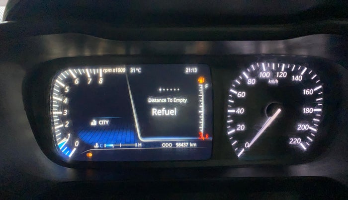 2021 Tata ALTROZ XZ PETROL, Petrol, Manual, 98,370 km, Odometer Image