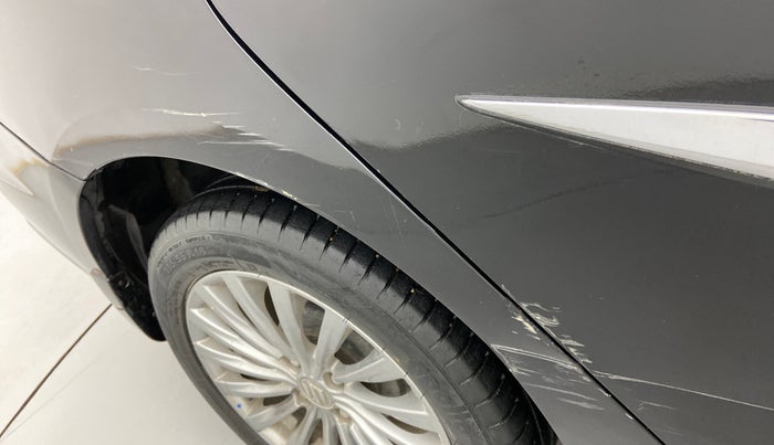 2017 Maruti Ciaz ALPHA 1.4 PETROL, Petrol, Manual, 34,522 km, Right quarter panel - Minor scratches