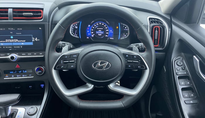 2022 Hyundai Creta SX (O) 1.4 TURBO DCT, Petrol, Automatic, 9,161 km, Steering Wheel Close Up