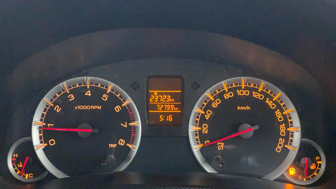 2014 Maruti Swift Dzire VXI, Petrol, Manual, 72,944 km, Odometer Image