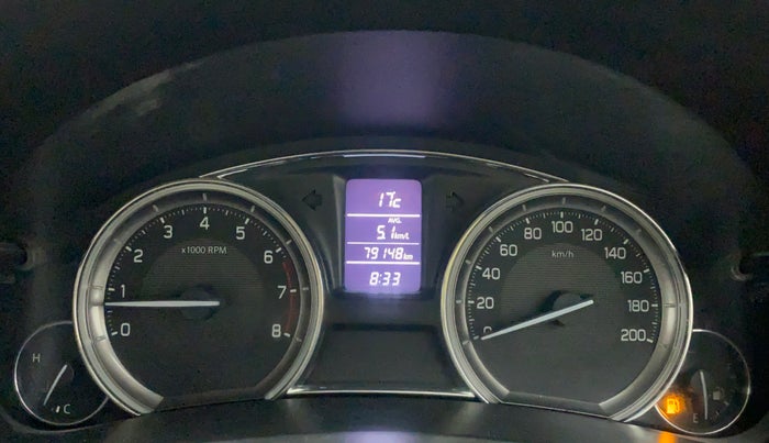 2015 Maruti Ciaz VXI+, Petrol, Manual, 79,817 km, Odometer Image