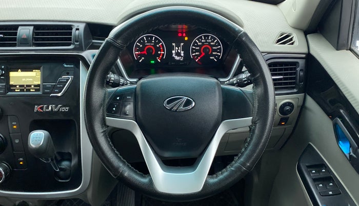 2016 Mahindra Kuv100 K8 D 6 STR, Diesel, Manual, 45,071 km, Steering Wheel Close Up