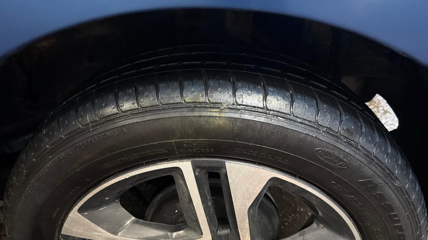 2024 Tata Tiago XZ PLUS PETROL, Petrol, Manual, 11,859 km, Left Rear Tyre Tread