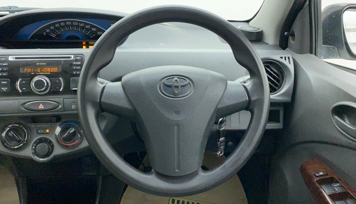 2013 Toyota Etios Liva G, Petrol, Manual, 16,850 km, Steering Wheel Close Up