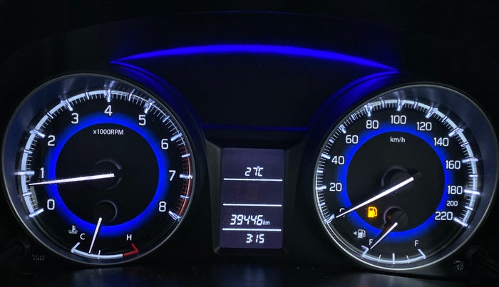 2018 Maruti Baleno DELTA 1.2 K12, Petrol, Manual, 39,608 km, Odometer Image