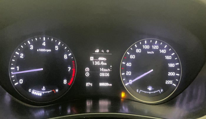 2014 Hyundai Elite i20 ASTA 1.2, Petrol, Manual, 99,606 km, Odometer Image