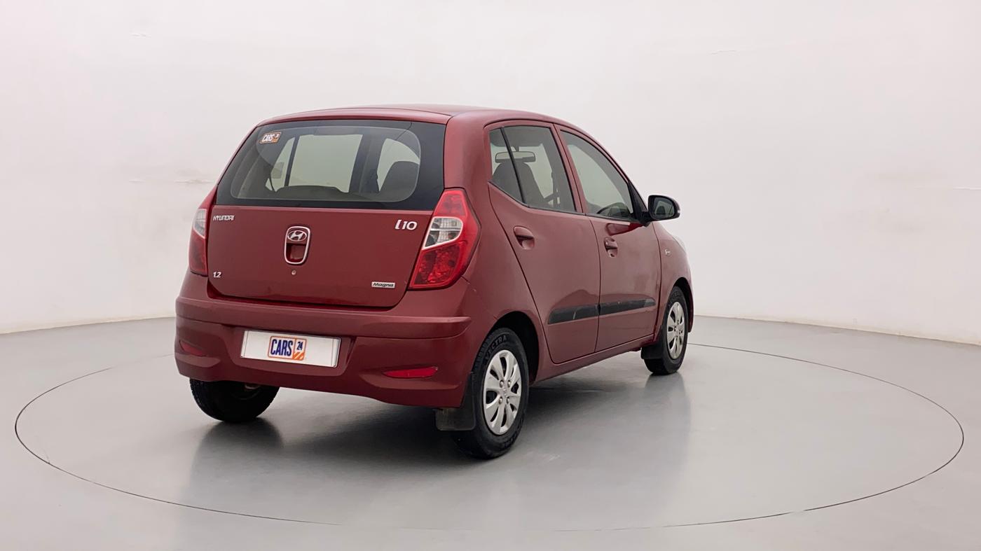2011 Hyundai i10 MAGNA 1.2, Petrol, Manual, 72,455 km, Right Back Diagonal