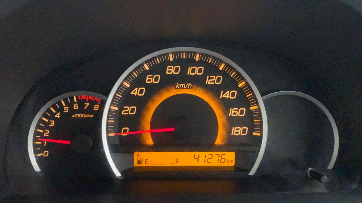 2012 Maruti Wagon R 1.0 VXI, Petrol, Manual, 41,333 km, Odometer Image