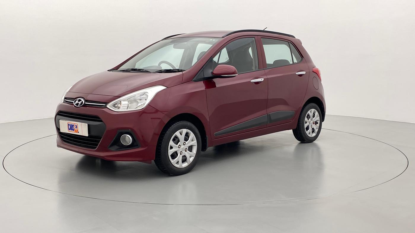 2014 Hyundai Grand i10 SPORTZ 1.2 KAPPA VTVT, Petrol, Manual, 38,599 km, Left Front Diagonal