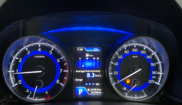 2021 Toyota Glanza G CVT, Petrol, Automatic, 28,280 km, Odometer Image