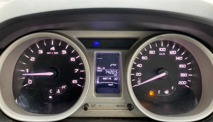 2016 Tata Tiago XZ 1.2 REVOTRON, Petrol, Manual, 74,246 km, Odometer Image