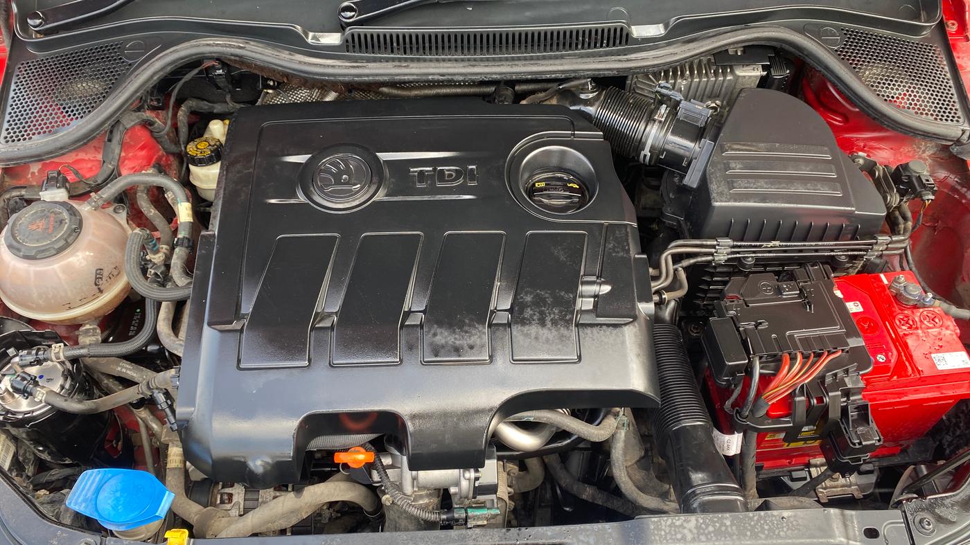 2018 Skoda Rapid STYLE 1.5 TDI AT, Diesel, Automatic, 79,502 km, Engine View