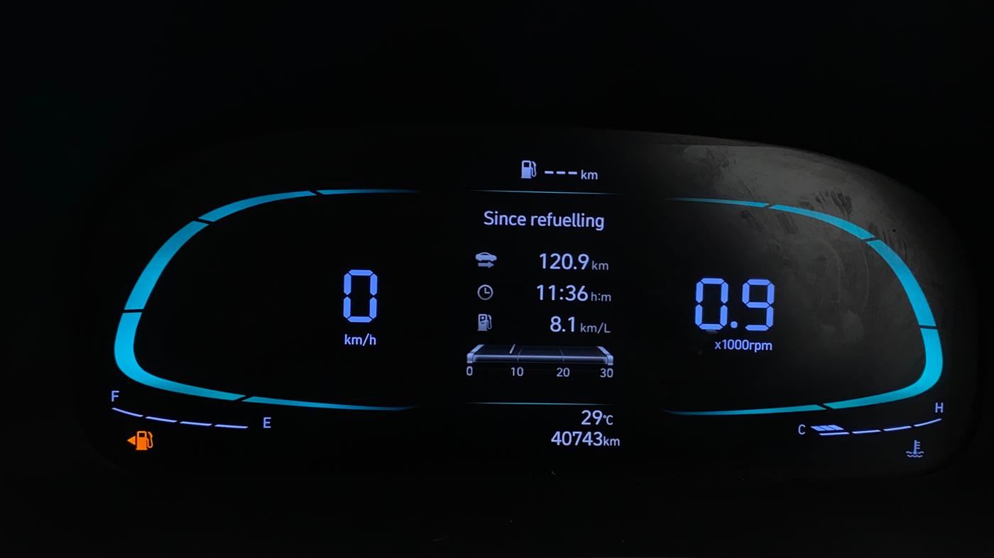 2023 Hyundai EXTER SX (O) CONNECT, Petrol, Manual, 40,734 km, Odometer Image
