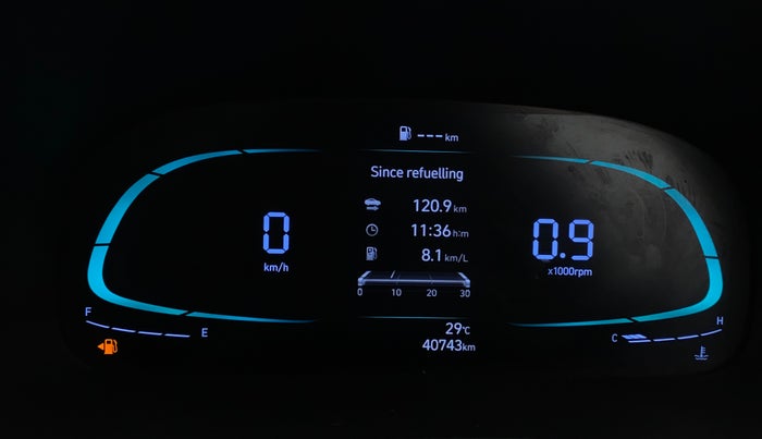 2023 Hyundai EXTER SX (O) CONNECT, Petrol, Manual, 40,734 km, Odometer Image