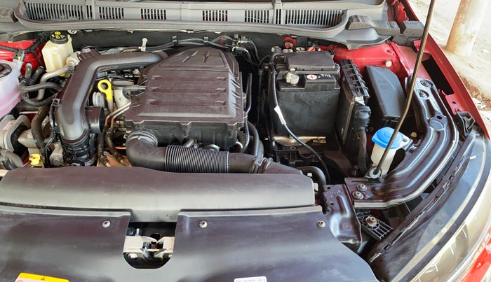 2022 Skoda SLAVIA STYLE 1.0L TSI AT, Petrol, Automatic, 20,469 km, Engine View - Left