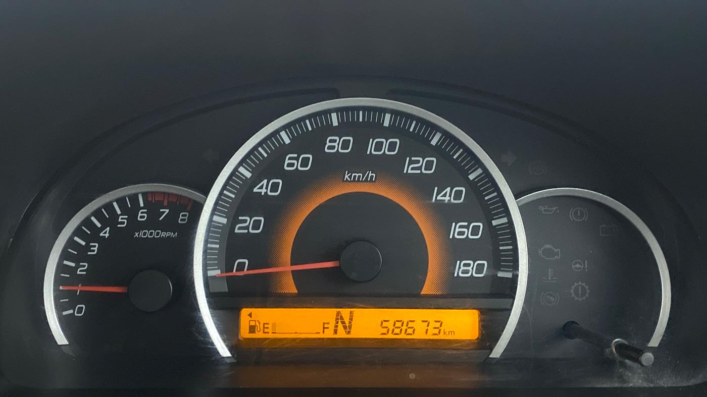2016 Maruti Wagon R 1.0 VXI AMT, Petrol, Automatic, 58,760 km, Odometer Image