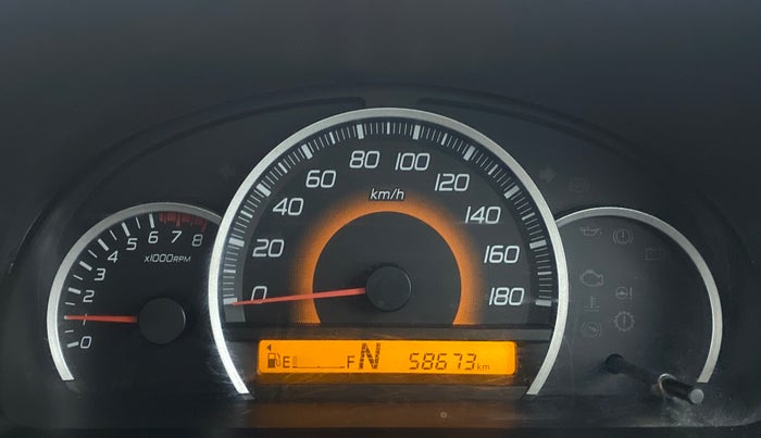 2016 Maruti Wagon R 1.0 VXI AMT, Petrol, Automatic, 58,760 km, Odometer Image