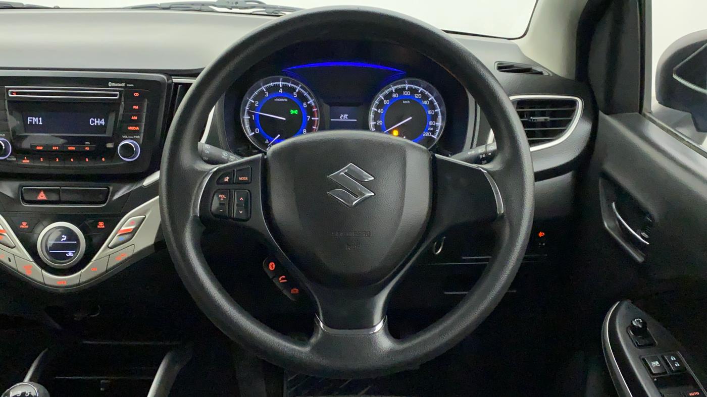 2016 Maruti Baleno DELTA PETROL 1.2, Petrol, Manual, 14,086 km, Steering Wheel Close Up