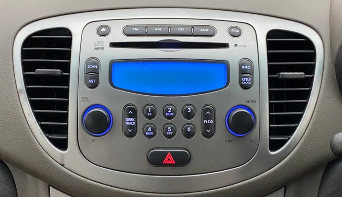 2011 Hyundai i10 SPORTZ 1.2, Petrol, Manual, 58,620 km, Infotainment system - Music system not functional