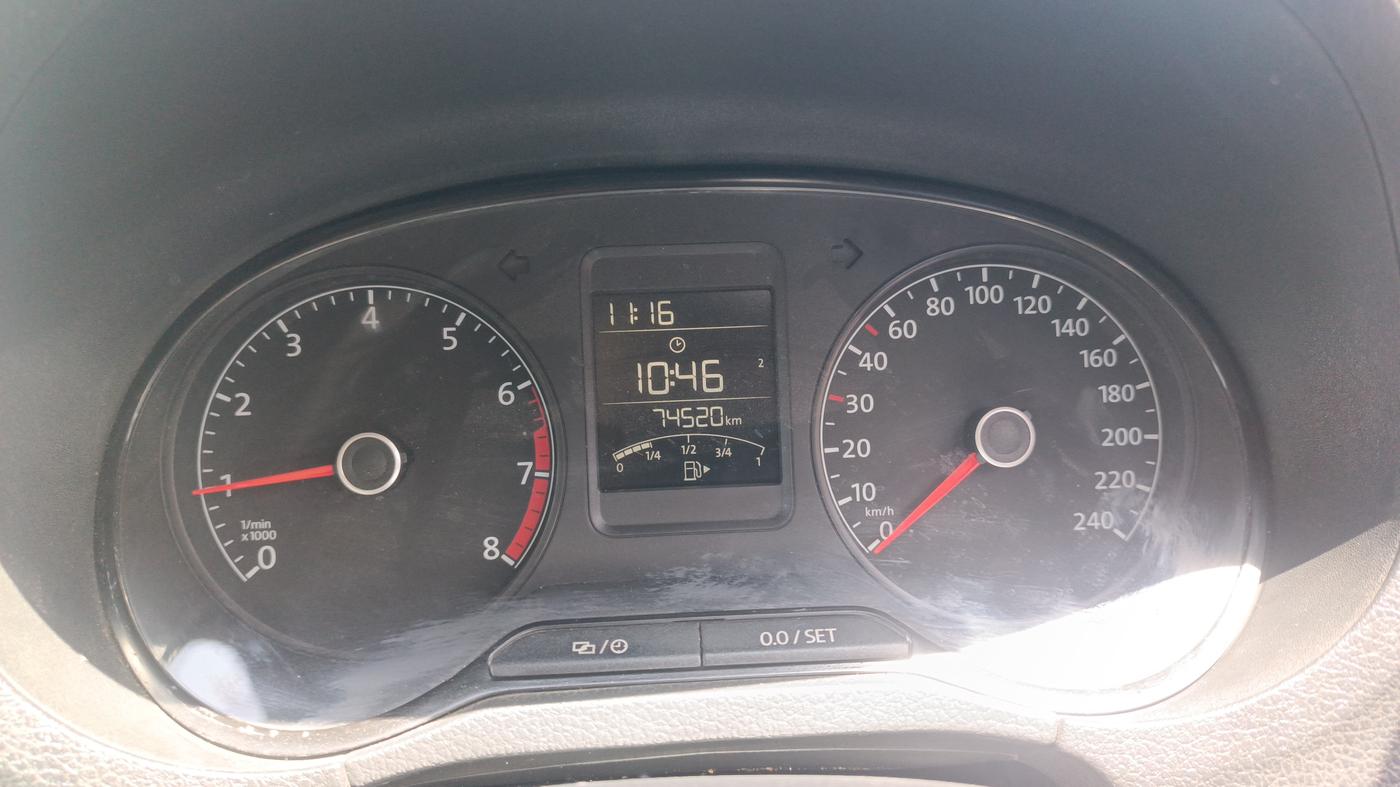 2015 Volkswagen Polo HIGHLINE1.2L, Petrol, Manual, 74,520 km, Odometer Image