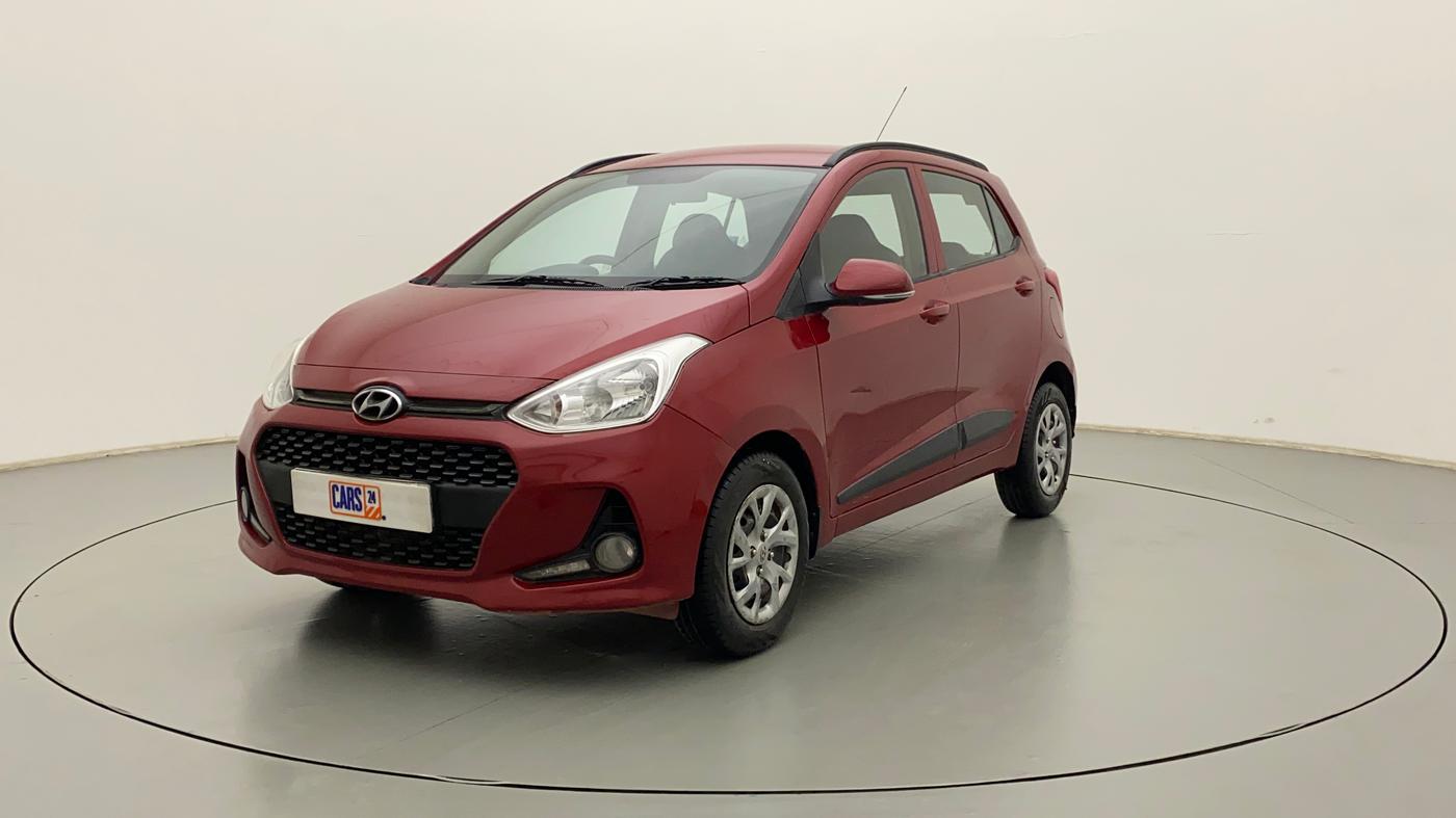 2017 Hyundai Grand i10 SPORTZ (O) 1.2 KAPPA VTVT, Petrol, Manual, 54,594 km, Left Front Diagonal