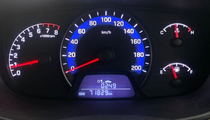 2014 Hyundai Xcent SX 1.2 (O), Petrol, Manual, 71,793 km, Odometer Image