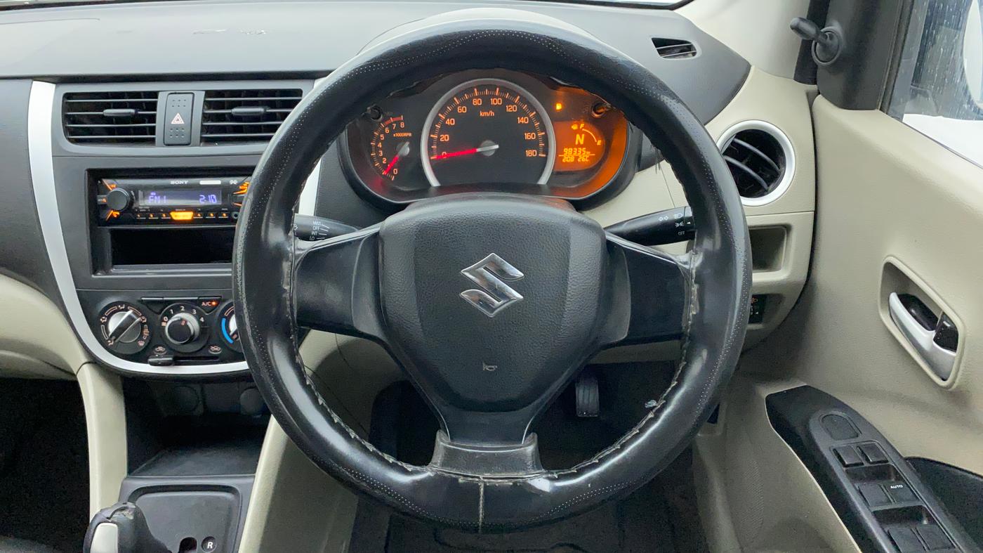 2014 Maruti Celerio VXI AMT, Petrol, Automatic, 98,335 km, Steering Wheel Close Up