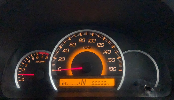 2016 Maruti Wagon R 1.0 VXI AMT, Petrol, Automatic, 80,696 km, Odometer Image