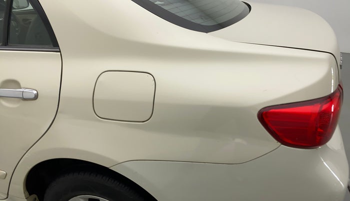 2010 Toyota Corolla Altis G PETROL, Petrol, Manual, 73,233 km, Left quarter panel - Slightly dented