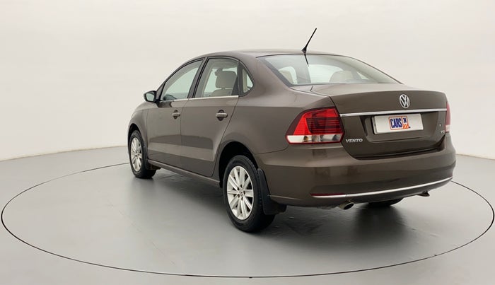 2016 Volkswagen Vento HIGHLINE PETROL AT, Petrol, Automatic, 61,590 km, Left Back Diagonal